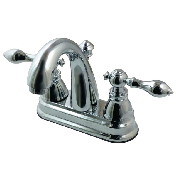 Fauceture 4" Centerset Bathroom Faucet W/ Plastic Pop-Up, Chrome FSY5611ACL